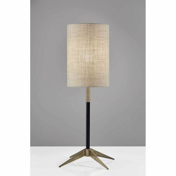 Estallar Brass Metal Table Lamp, 9.25 x 9.25 x 26.75 in. ES3088929